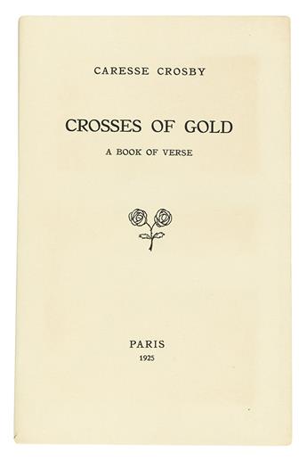 BLACK SUN PRESS. Crosby, Caresse. Crosses of Gold: A Book of Verse.